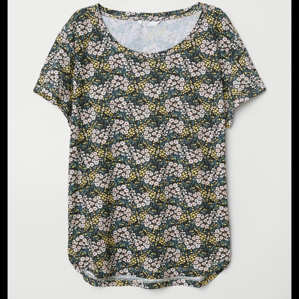 H&M FLORAL T-SHIRT
